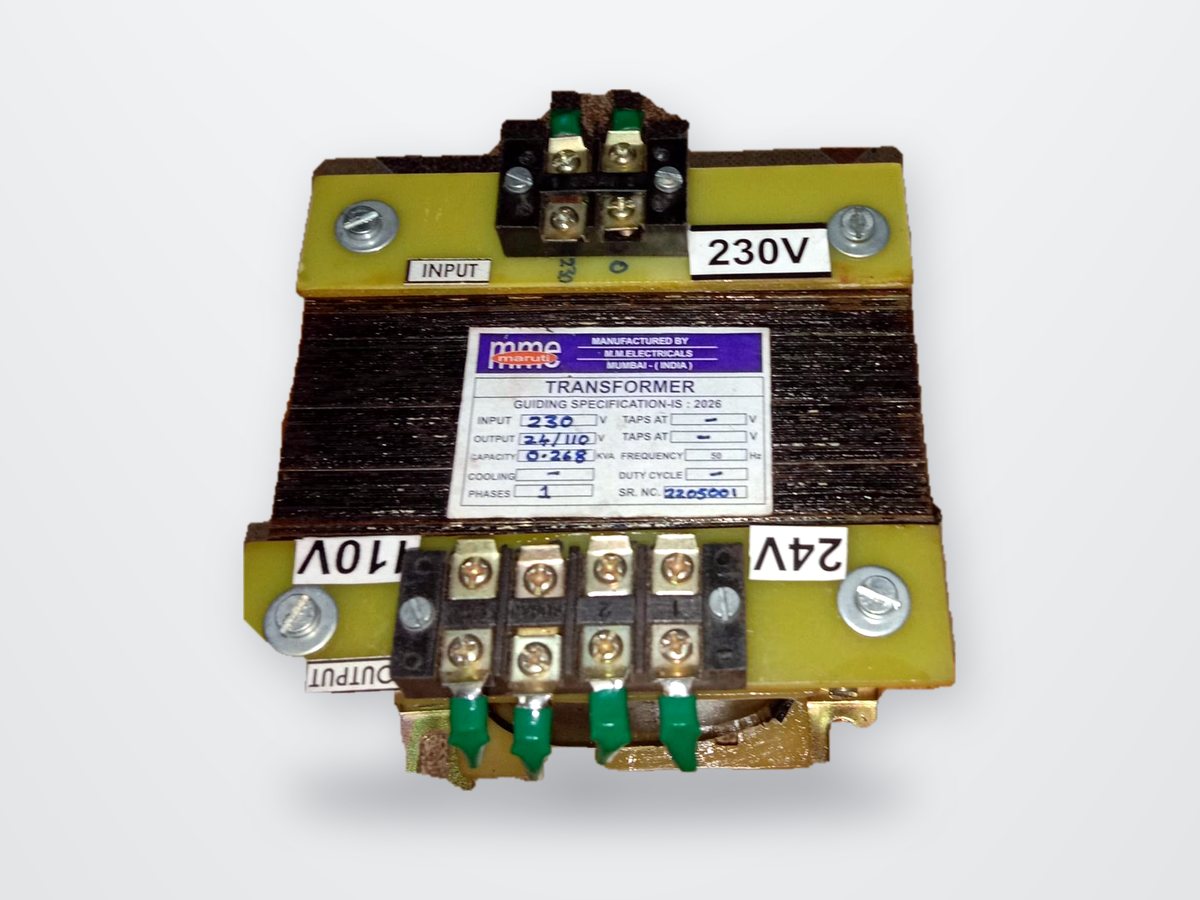 230 V to 24/110 V control transformer